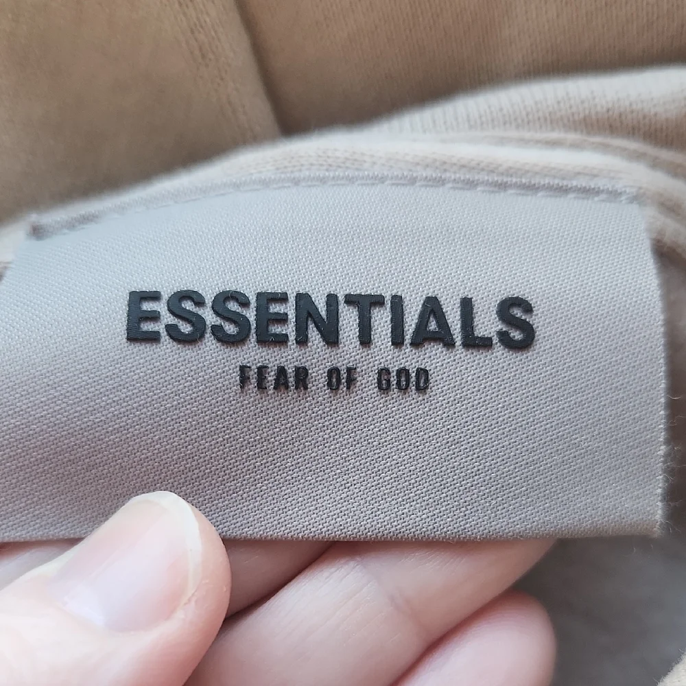 Fear of God Essentials Pullover Hoodie | Tan - Picture 4 of 13